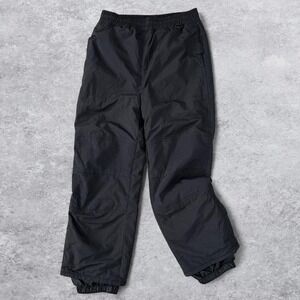 Red Ledge Kids Black Nylon Snow Rain Pants Elastic Waist Outdoor Youth Large